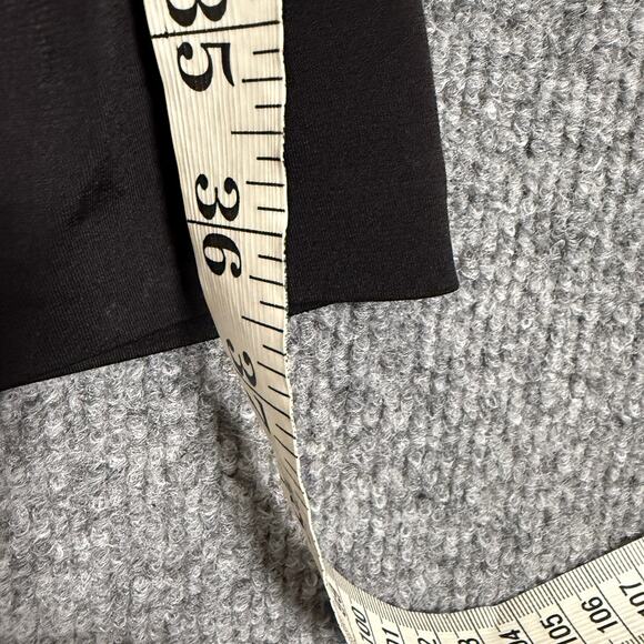 Boston Proper 6 Wrap Ruched Mini Sheath Dress Black V Neck Hourglass Sleeveless - Picture 9 of 10